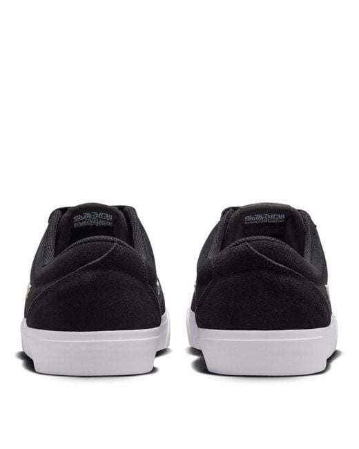 Nike Black Charge Low Suede Shoes for men