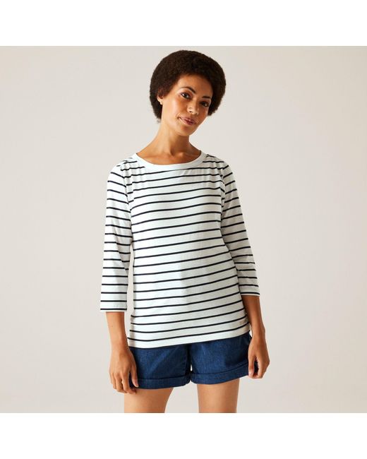 Regatta White Baylette Ii Upf 30+ T-Shirt