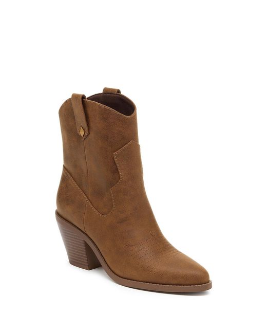 Rocket Dog Brown Feather Ankle Boots