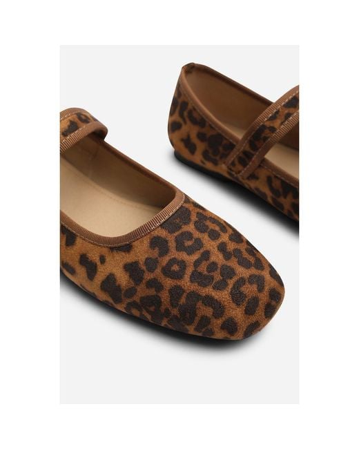 Where's That From Blue Where's Mary Jane Ballet Flats With Buckle Detail