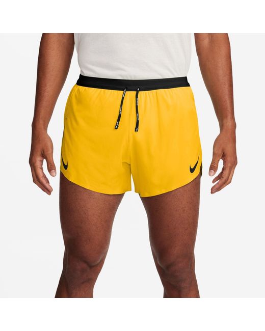 Nike Yellow Aero 4 Inch Shorts for men