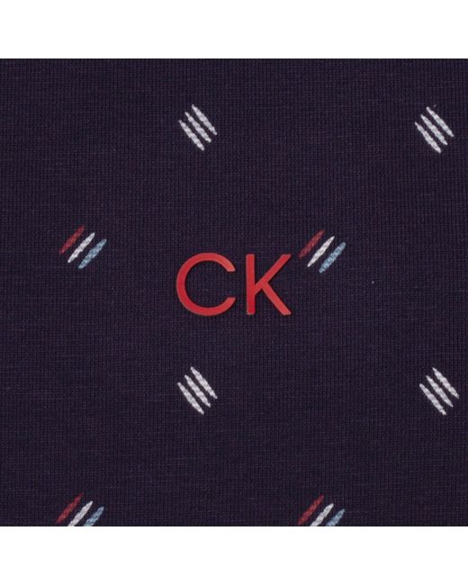 Calvin Klein Blue G Stk Prnt Polo for men