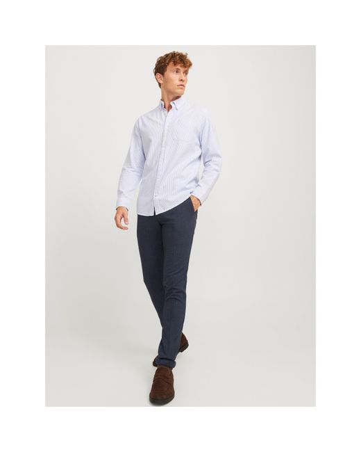 Jack & Jones Blue Henry Chinos for men