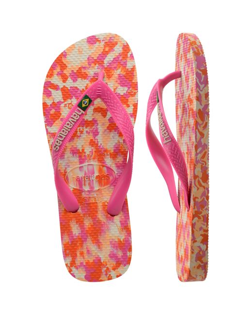 Havaianas Pink Brasil Flip Flops
