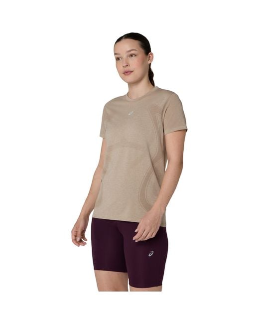 Asics Multicolor Road Seamless Ss Top Running