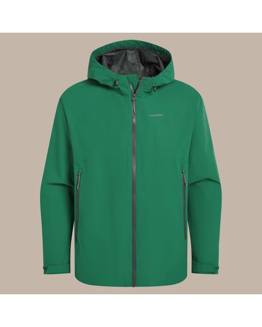 Craghoppers Green Osuna Waterproof Shell Jacket for men