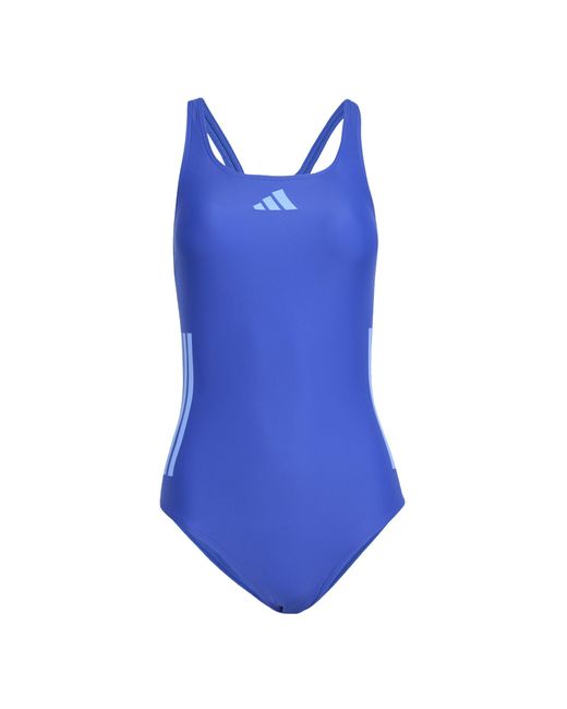 Adidas Blue Sh3.Ro Classic 3-Stripes Swimsuit