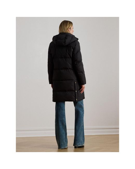 Ralph Lauren Black Real Quilted Medium Puffer Jacket