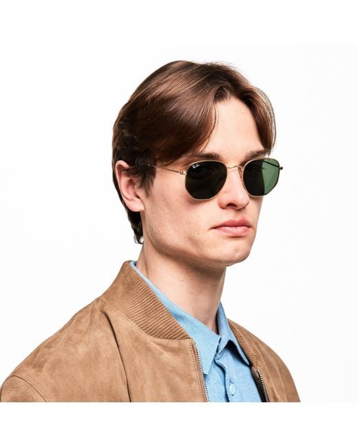 Ray-Ban Green 0Rb3548N Octagonal Sunglasses