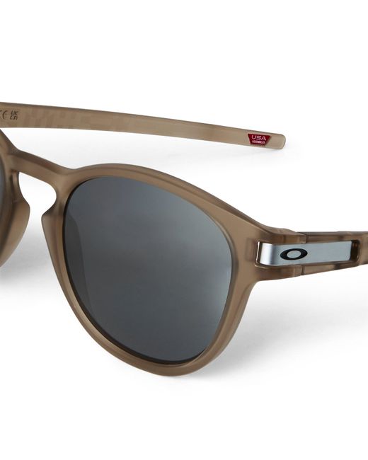 Oakley Gray Latch Round Sunglasses for men