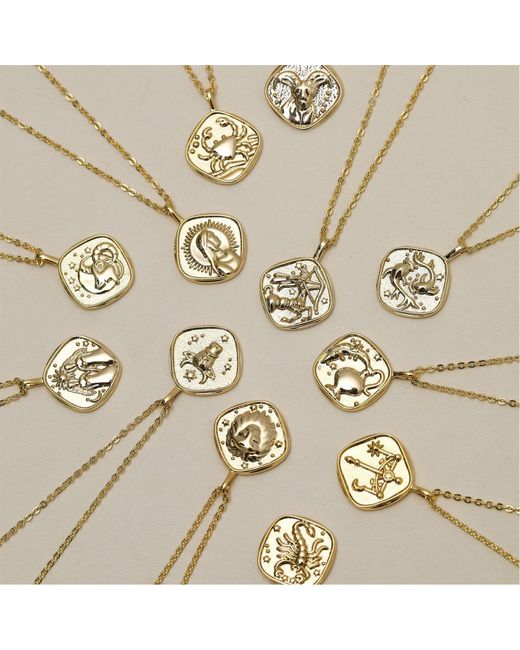 Jon Richard Red Plated Molten Horoscope Necklace