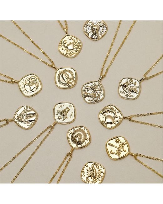 Jon Richard Red Plated Molten Horoscope Necklace