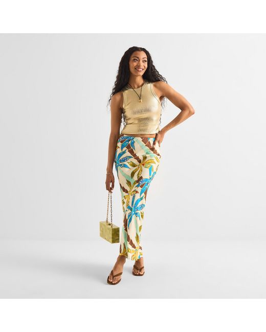Never Fully Dressed Blue Palm Dorris Skirt