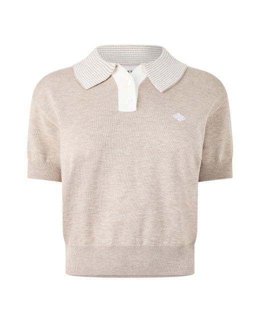The Couture Club Natural Short-Sleeve Polo Shirt