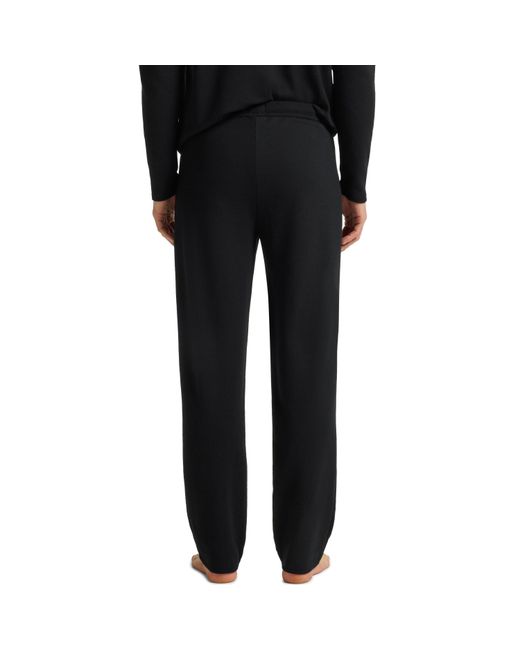 Boss Black Waffle Open Hem Fleece Joggers for men
