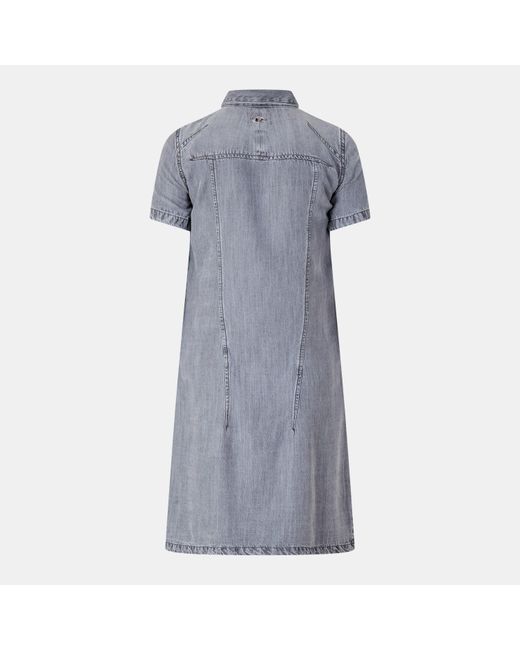 DIESEL Gray Short Sleeve Dress Shirt