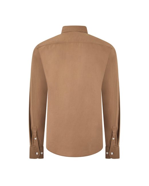 Boss Brown C-Hal-Kent Long Sleeve Shirt for men