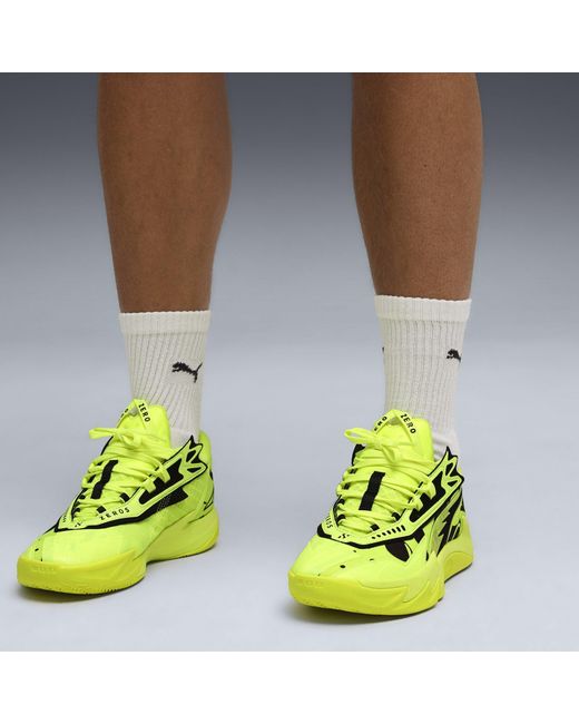 PUMA Yellow Scoot Zeros Ii Basketball Trainers for men