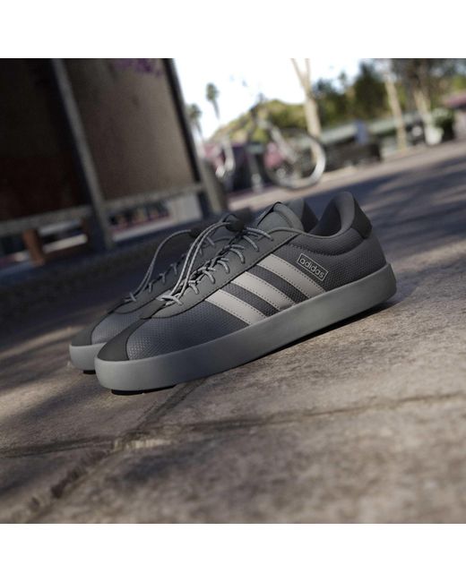 Adidas Gray Low-Top Trainers for men