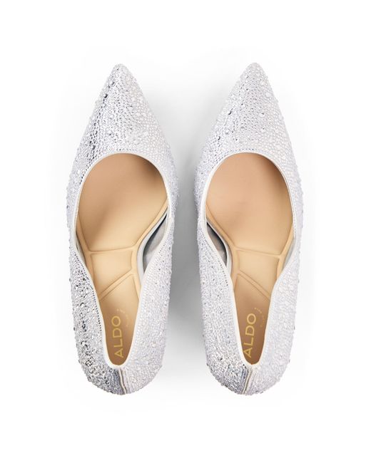 ALDO White Stessy2.0 Stiletto Court Shoes
