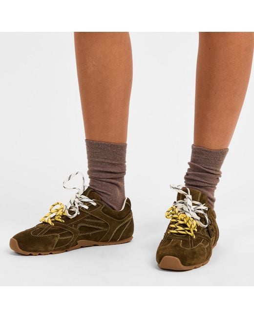 Nokwol Brown Atlas Low-Top Trainers