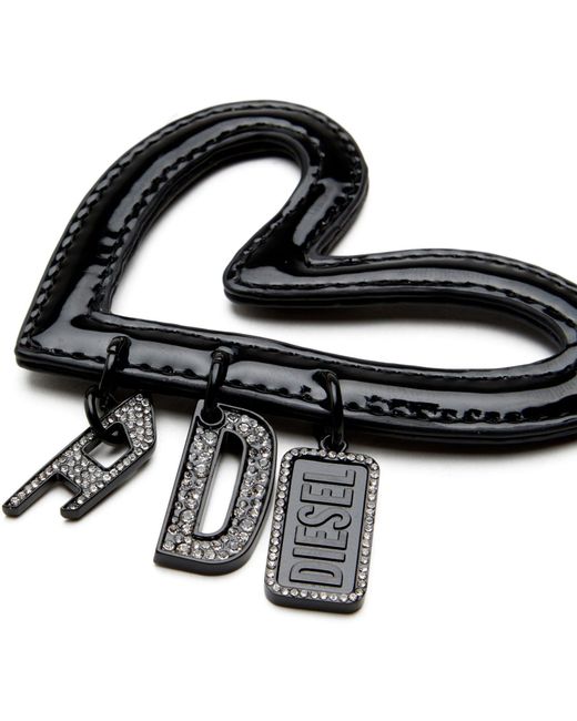 DIESEL White Heart Bag Charm