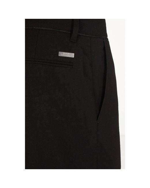ARMANI EXCHANGE Black Pantaloni Straight Leg Trousers for men