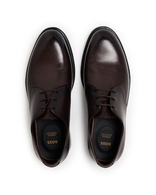 Boss Brown Terry Derby Shoes for men