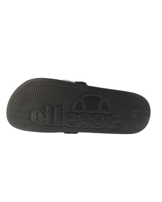 Ellesse Black Triply Pool Slider for men