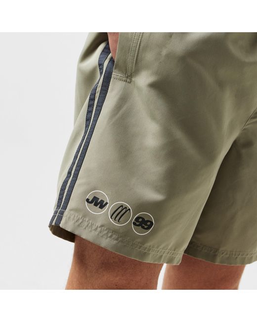 Jack Wills Green Side Stripe Swim Shorts for men
