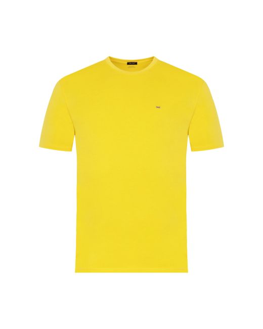 Eden Park Yellow Plain Shortsleeved Tshirt for men