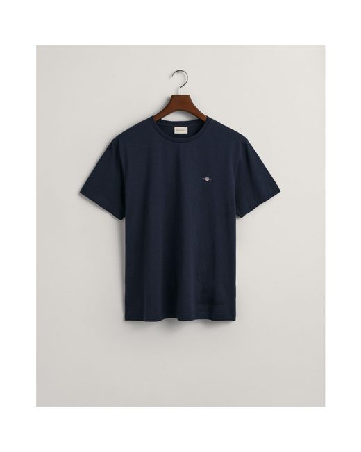 Gant Blue Regular Fit Shield T Shirt for men