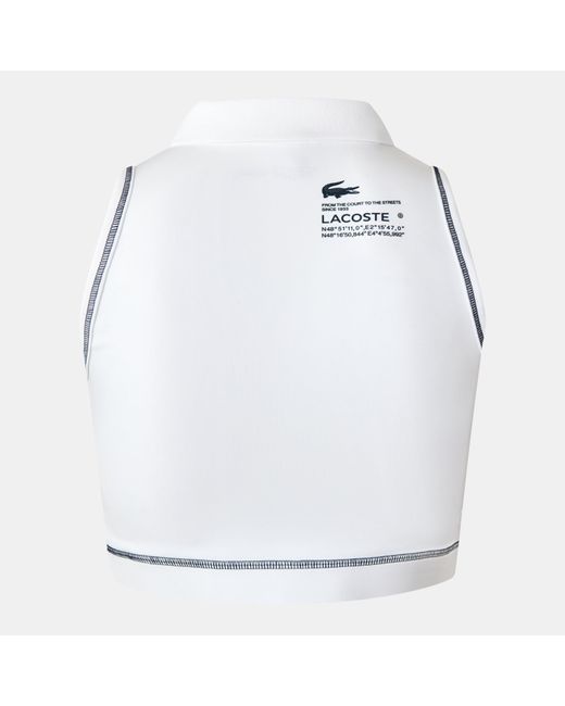 Lacoste White Jersey Bralette