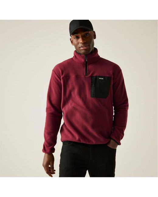 Regatta Red Frankie Half Zip Fleece for men