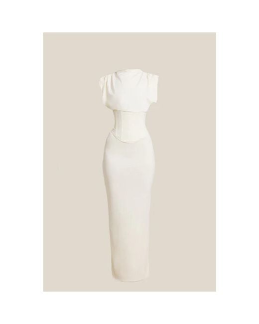 Mars the Label Natural Sandra Maxi Long Dress