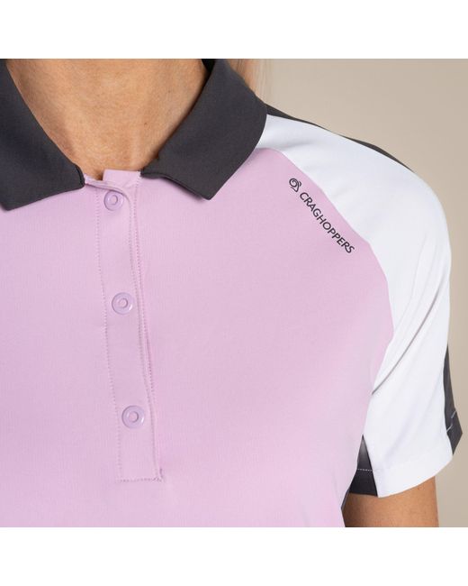 Craghoppers Blue Nosilife Hazelmere Quick-Drying Golf Polo Top
