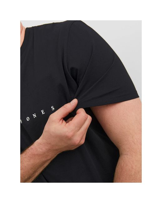 Jack & Jones Black Jack+ Star T-Shirt Plus Size for men
