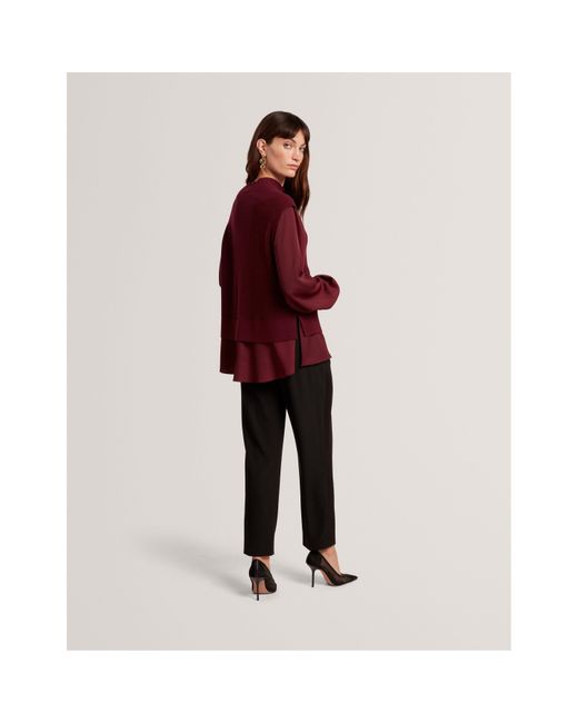 Ted Baker Red Knitted Top