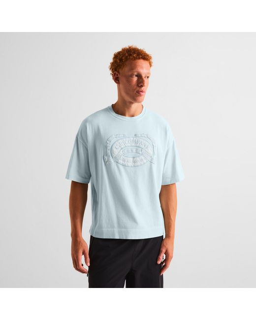 C P Company Blue Cp Logo T-Shirt Sn64 for men