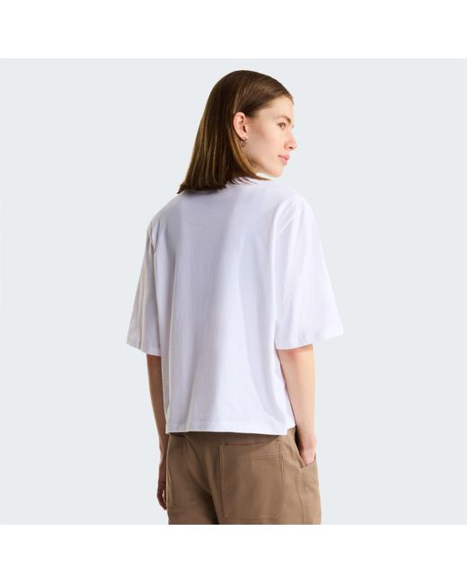 The North Face White Tnf Essential Simple Dome Boxy Relaxed T-Shirt