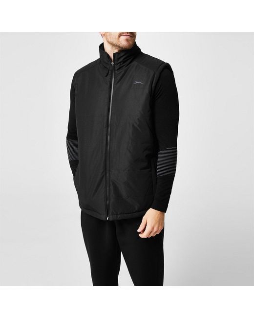 Slazenger 1881 Black Padded Gilet for men