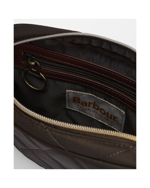 Barbour Black Quilted Crossbody Bag