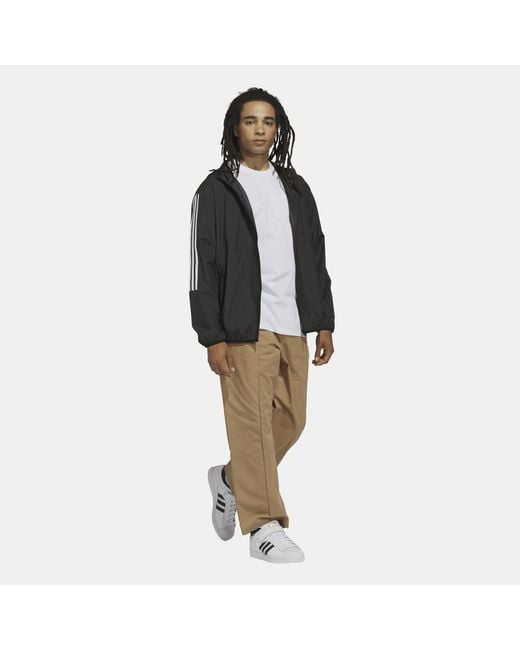 Adidas Originals Black Skateboarding Windbreaker Jacket for men