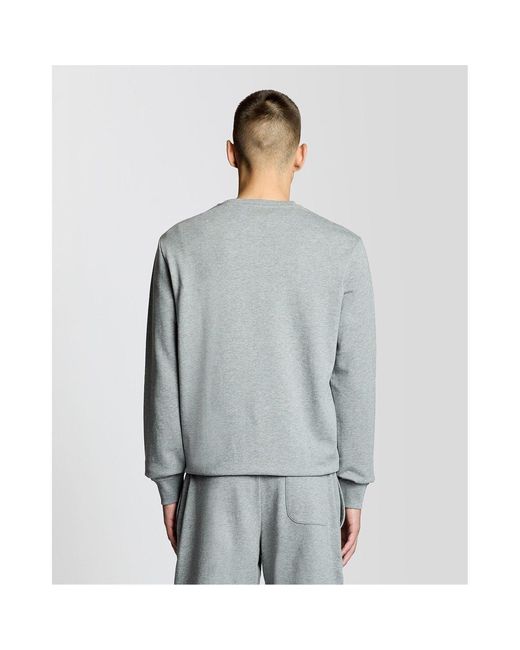 Lyle & Scott Gray Lyle & Scott Cotton Sweatshort for men