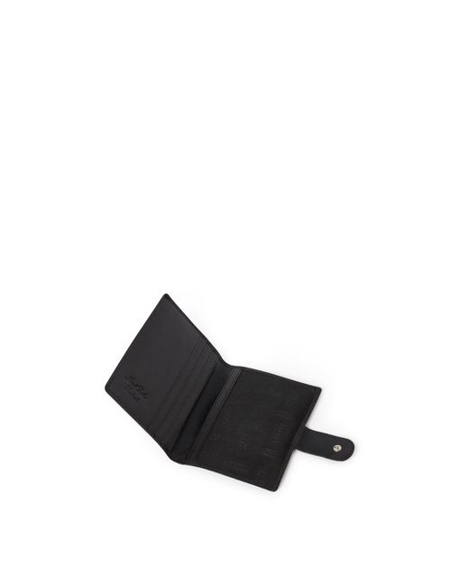 Osprey Black Passport Holder Leather Embossed Billfold Wallet for men
