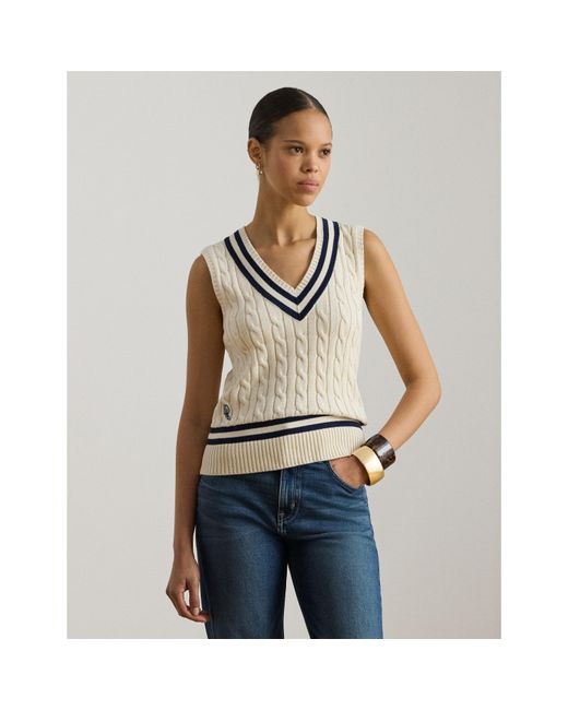 Ralph Lauren Natural Knitted Top