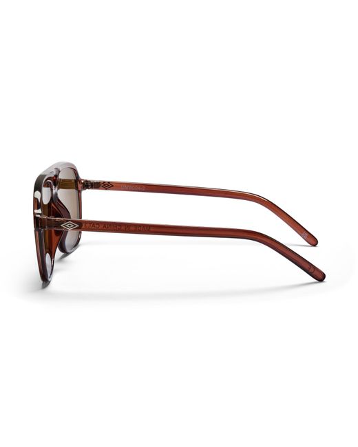 Umbro Brown Pilot Aviator Sunglasses