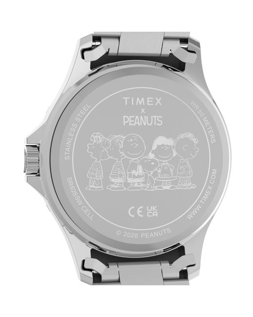 Timex Metallic Peanuts Analogue Quartz Watch for men