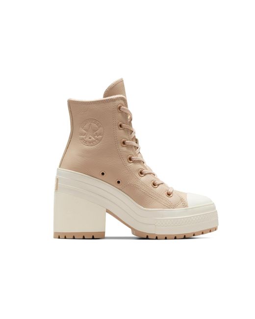 Converse Natural Adults Chuck 70 De Luxe Heel Platform Ankle Heeled Boots