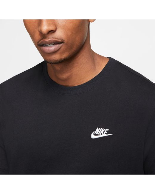Nike Black Sportswear Club T-Shirt for men